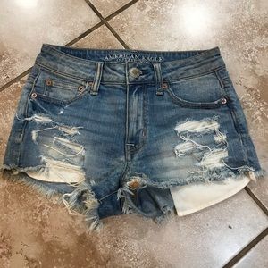 American Eagle outfitters hi rise festival shortie